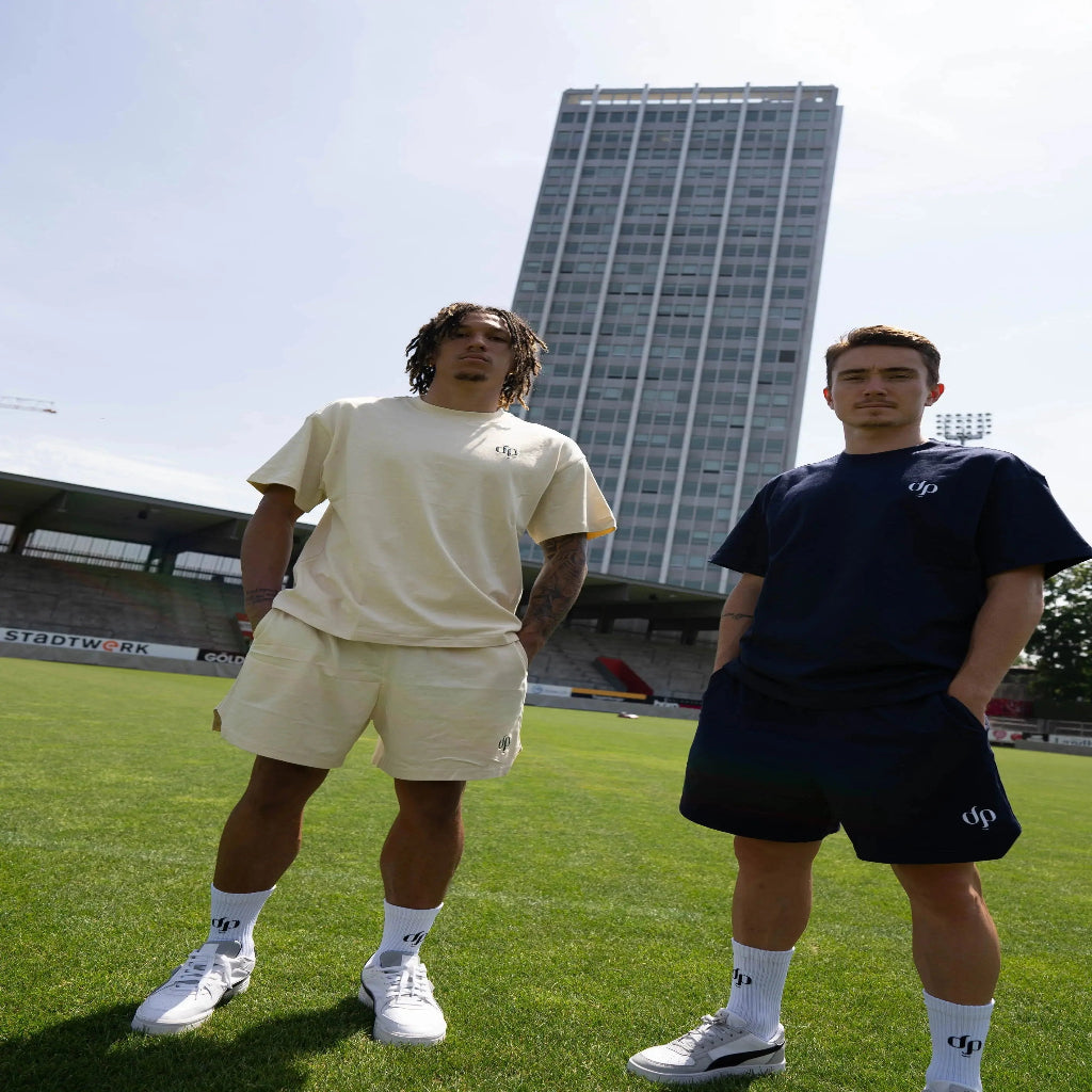 DP Shirt - MARINE BLUE & BEIGE - Doppelpass