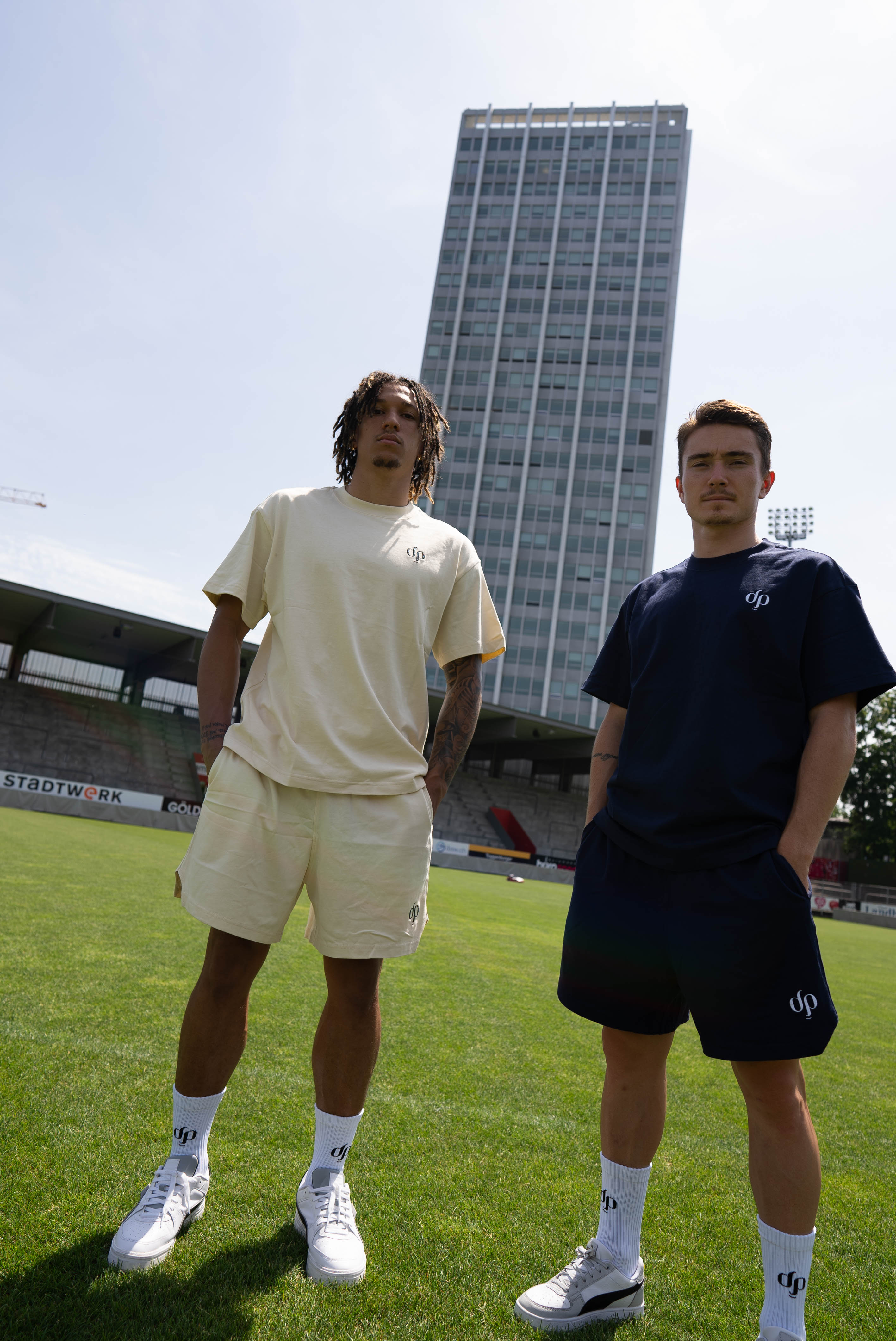 DP Shirt - MARINE BLUE & BEIGE - Doppelpass