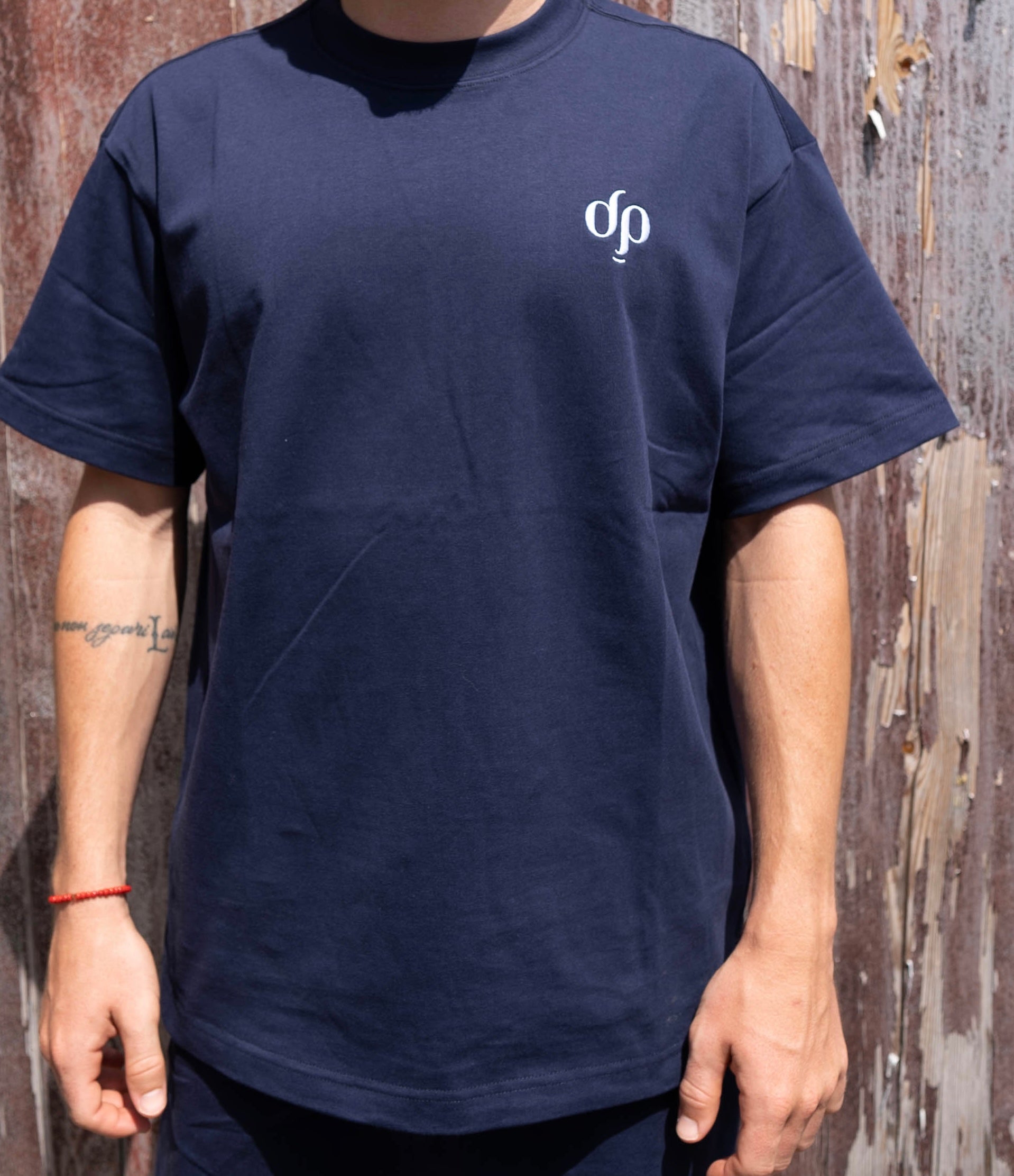 DP Shirt - MARINE BLUE & BEIGE